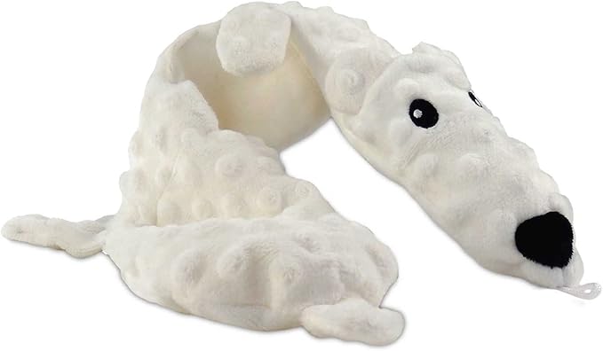 Bow Wow Pet Squeaky Polar Bear Dog Toy - Tug, Fetch & Teasing Toy - 24 Inches