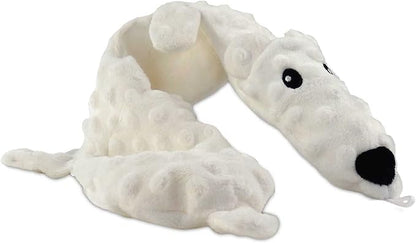 Bow Wow Pet Squeaky Polar Bear Dog Toy - Tug, Fetch & Teasing Toy - 24 Inches