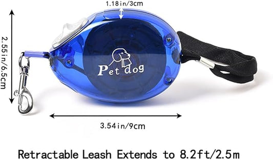 Retractable Small Dog Lead Puppy Lead Travel Cat Retractable Leash Mini and Portable Walking Leash for Small Cats Dogs