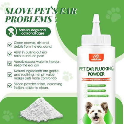 Pawsitive Vibes Dog Ear Powder for Hair Removal, 30 g, Grooming Aid - Image 4