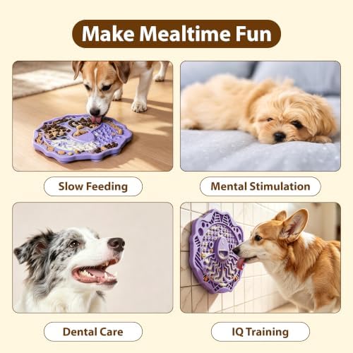 GiGwi Lick Mat for Dogs Cats, Anti-Stress Slow Feeding Mat for Pet - Image 3