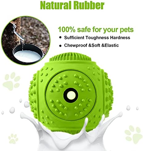 LUKITO Dog Chew Toys 3 Pack for Aggressive Chewers, Multifunctional Teeth Cleaning and Gum Massage, Tough Toys with Natural Rubber for Large and Medium Dog - Image 4