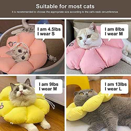 HiDREAM Cat Cone Collar,Cute Waterproof Elizabethan e Collar for Cats,Anti-Bite Lick Wound Healing Safety Cat Recovery Collar,All-Season Style - Image 6