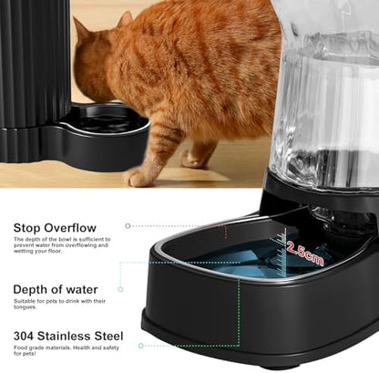 Automatic Dog Water Dispenser, Stainless Steel Bowls Feeder, 100% BPA-Free - Image 4