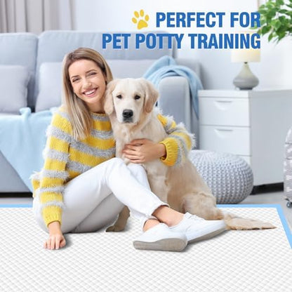 VJJ Extra Large Doggie Pee Pad, 30”x30” Thicken Dog Pee Pads, 60 Count XL Doggy Pads Leak-Proof, Super Absorbent Puppy Pee Pads for Dogs, Soft Training Pet Pads for Dogs Cats Rabbits - Image 6