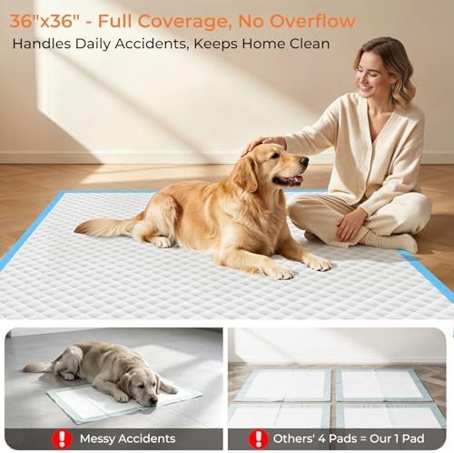 URPOWER Extra Large Dog Pee Pads 36" x 36", for Cars, Trucks and SUVs - Image 2
