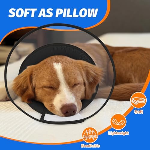 Dog Cone Collar with Soft Padding to Stop Licking, Elizabeth Recovery Collar After Surgery for Large Medium Small Dogs, Comfortable Pet Head Cone Alternative for Neutering Spay Injury(XL) - Image 4