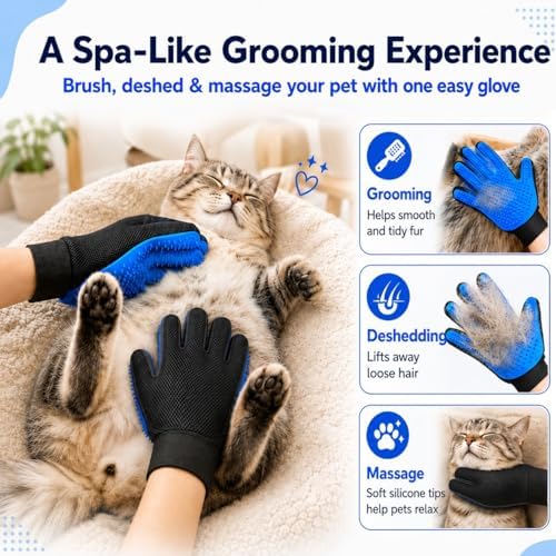 NVNAN 3 PCS Pet Hair Removal Glove and Pet Hair Remover - Image 5
