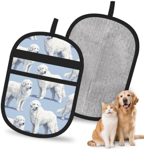 Great Pyrenees Dog Mountain Blue Pet Hair Removal Glove For Cats Dogs by FREEHOTU
