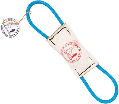 Rock-N-Rescue Hound Hose Firehose Dog Toy - Interactive Training Tug Rope from Durable Recycled Fire Hose. Indoor Outdoor Fetch Toy, Small with Rescue Rope Handles