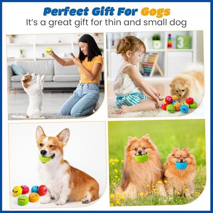 Hungdao 12 Pcs Squeaky Dog Toys, Small Dog Ball Bulk, Rubber Latex, Novelty - Image 6
