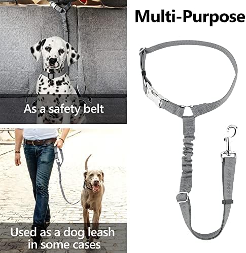 Plutus Pet Dog Seat Belt for Car Headrest, Reflective with Elastic Bungee - Image 6