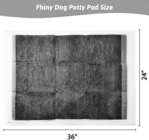 Fhiny Pee Pads for Dogs, 24" x 36" 20 PCS Extra Large Disposable Puppy Pads Leak-Proof Super Absorbent Charcoal Potty Training Pad with Quick-Dry Surface for Dogs Puppies Cats Kittens or Small Pets - Image 6