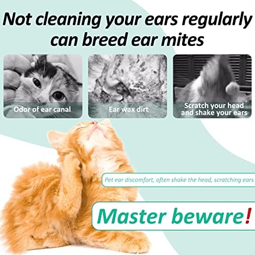 Ear Cleaner for Dogs, Dogs Ear Infection Treatment - Supports Soothing Dog Yeast Infection, Soothes Itchy & Inflamed Ears, Ear Odor, Pet Ear Care Supplement for Small, Medium and Large Dogs - 60ml - Image 4