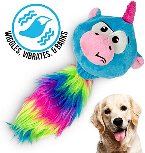 Hyper Pet Doggie Pal Unicorn Interactive Plush Dog Toy, Wiggles and Barks - Image 2