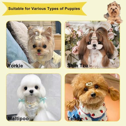 3 PCS Puppy Brush Grooming Kit (Yellow) - Image 7