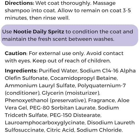 Nootie Sweet Dreams Tearless Puppy Shampoo, Natural Ingredients - Image 7