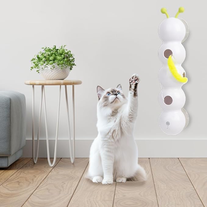 Whirlie Cat Toy, 2025 New Caterpillar Smart Cat Toy, Smart Motion Cat Toys with Worm Design, Interactive Caterpillar Cat Toys, Promotes Exercise & Mental Stimulation