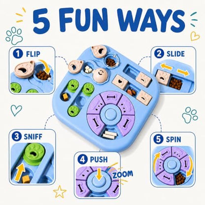 Interactive Cat Puzzle Toy, Maze Slow Feeder, 11.02in - Image 2