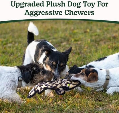 SHARLOVY No Stuffing Dog Toys Crinkle Squeaky, Long Lasting Chews for Aggressive, Durable Plush Dog Puppy Chew Toys for Teething, with 6 Tough Layers for Small Medium Large Breed-2 Pack,Small - Image 2