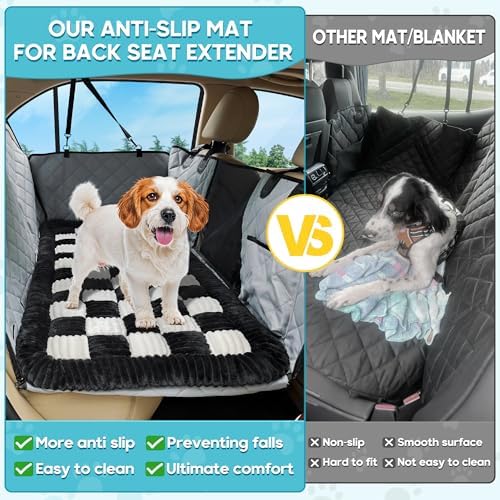 Dog Car Bed Mat Non-Slip Backseat Extender Dog Bed 56" x28.7" - Image 2