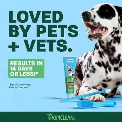 TropiClean Fresh Breath Dog Tooth Brushing Kit, Peanut Butter Flavor - Image 4