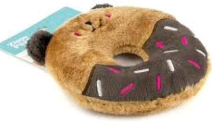 ZippyPaws Donutz Buddies Interactive Pet Toys - Donut Dog Hide and Seek Toy, Puppy Toys, Colorful Squeaky Dog Toys, Bear, Original, (ZP1032)