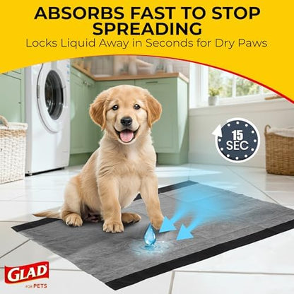 Glad for Pets XL Charcoal Training Pads for Dogs and Puppies, 50 Count - Image 5