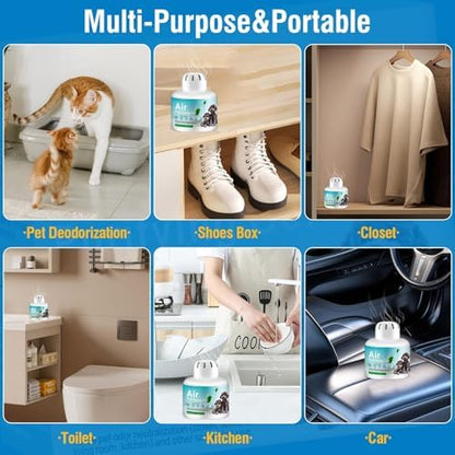 Pet Odor Eliminator Gel, 5.3 oz Pet Odor Absorber Box, 90-Day Long-Lasting Odor Absorber for Cats & Dogs, Plant-Based Air Freshener for Home, Litter Box, Kennel & Pet Areas (B) - Image 4
