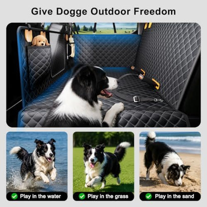 Dog Car Seat Cover for Back Seat, XL Hard Bottom Dog Seat Extender, 800 lb Capacity Truck Back Seat Cover for Dogs, 0.4 in Honeycomb Board, 1.5 in Reinforced Support Straps for Full-Size SUVs & Trucks - Image 5
