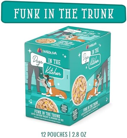 Weruva Dogs in The Kitchen, Funk in The Trunk with Chicken Breast & Pumpkin Au Jus Dog Food, 2.8Oz Pouch (Pack of 12) - Image 4