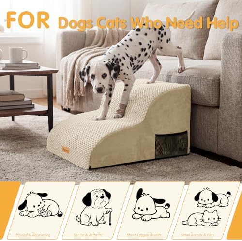 Topmart High Density Extended Foam Dog Ramp&Steps 2 Tiers - Image 6