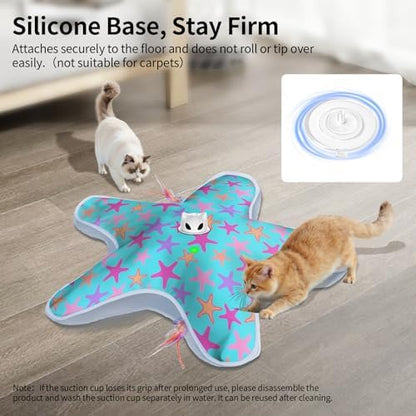 Interactive Cat Toys for Indoor Cats with Moving Concealed Feathers - Image 6