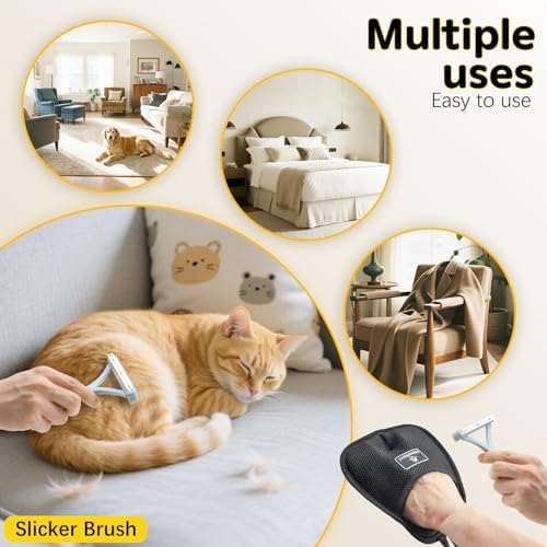3Pcs Gloves Pet Hair Removal, Pet Hair Remover Glove, Washable Reusable Dogs Cats Hair Gloves for Furniture Bed Sheets Couch Clothes Carpet Car - Image 6