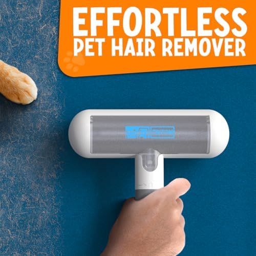 Triton Pet Hair Removal Tool w/Fur Trapping Compartment, Gray/White - Image 2