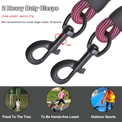 BTINESFUL 8/12/20/30/50/75ft Dog Tie-Out Long Tether Rope Dog Lead for Yard - Image 2