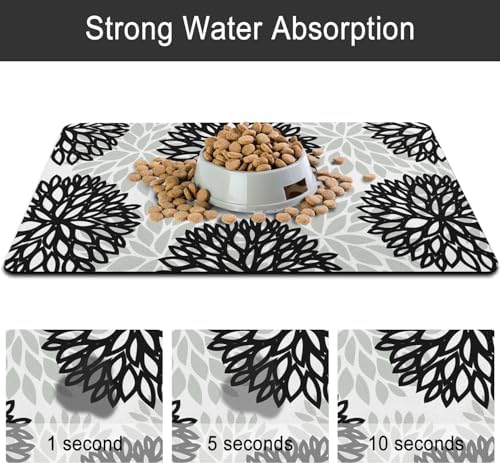 Dog Food Mat for Floors, Absorbent Pet Cat Food Bowl Mat, 17x27 in - Image 6