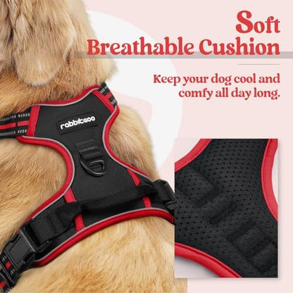rabbitgoo Dog Harness, No Pull for Large Dogs with 2 Leash Clips, Pet Vest - Image 2