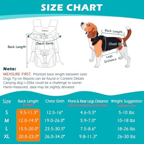 PetBonus Dog Front Carrier Backpacks, Legs Out Easy-fit Puppy Chest Carrier - Image 5