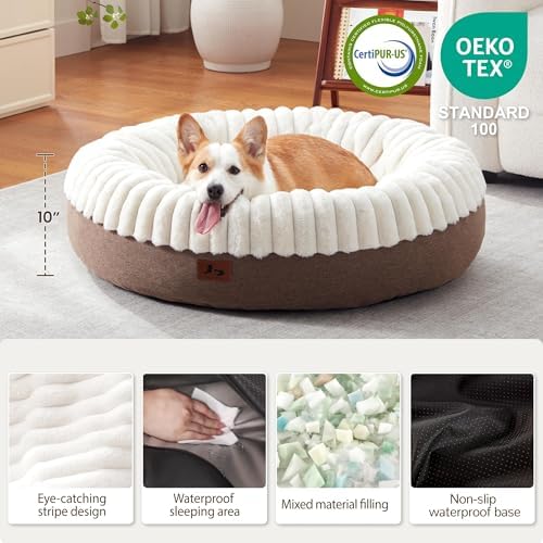 Donut Dog Bed Medium Size Dog, Round Cat Beds for Small Dogs - Image 2