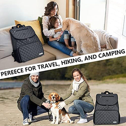 BAGLHER 丨Dog Travel Bag,Airline Approved Pet Supplies Backpack, Dog Travel Backpack with 2 Silicone Collapsible Bowls and 2 Food Baskets. - Image 6