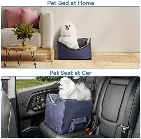 A 4 Pet Dog Car Seat for Small Dog, Booster Travel Pet Seat with Safety Seat Belts & Storage Bags, Portable Comfortable Pet Seat for Dogs Under 25 lbs - Image 7