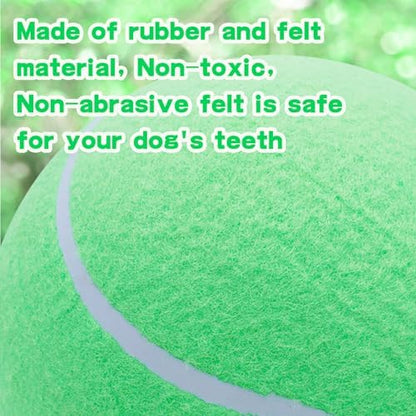 Banfeng Big Tennis Ball for Dogs, Giant Dog Tennis Ball Toy Large Outdoor Sports Gift for Small Medium Large Dog (Green, 9.5 inch) - Image 4