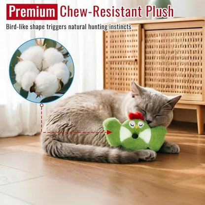 Retro Shaw Cat Toys Birds Catnip Chew Toys for Indoor Cats Kittens 3 Pack - Image 4