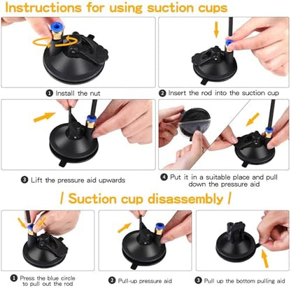 Soarer 4in1 Interactive Cat Wand Toys with Suction Cup for Indoor Cat,12Pcs - Image 6