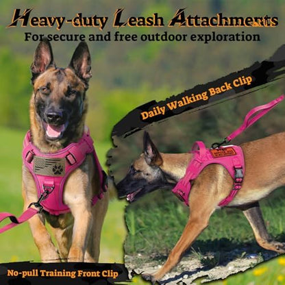 rabbitgoo Tactical Dog Harness for Large Dogs, No Pull Service Pet Vest - Image 3