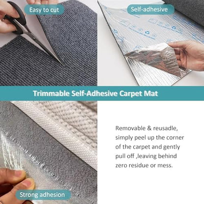 Cat Scratching Mat self-Adhesive, 78.7"x15.8" Cat Carpet Remnants, DIY Climbing Cat Scratcher, Cat Scratch Furniture Protector (Dark Gray) - Image 3