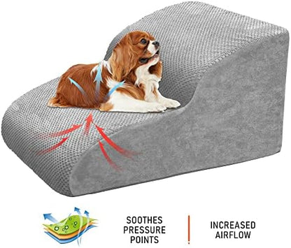 Dog Stairs for Small Dogs, High Density Foam Dog Ramp, Extra Wide Non-Slip Pet Steps for High Beds Or Couch, Soft Foam Doggie Ladder for Dogs Injured, Older Pets, Small Cats - Image 4