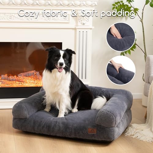 Hollypet Dog Large Cat Bed Puppy Couch Beds for Pets up to 50 lbs - Image 6