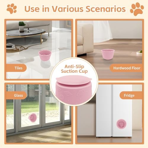 Dog Lick Bowl,Anxiety Relief Non-Slip Silicone Treat Bowl,Durable Anti-Choking Long-Lasting Enrichment Slow Feeder Licking Mat for Small Medium Large Breed,Freezable BPA Free Silicone Dishwasher Safe - Image 3